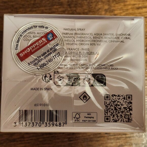 Nina Ricci Nina Le Fragrance BNIP 50ml/1.7 fl oz BNIP - Picture 3 of 6